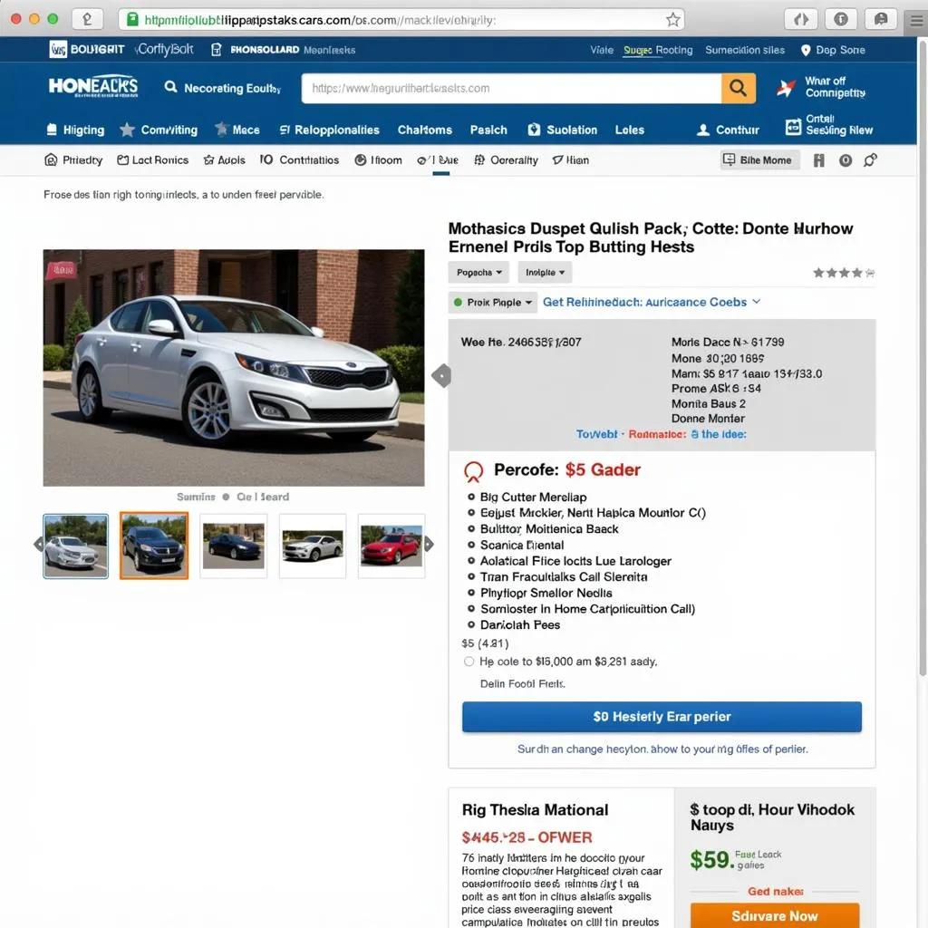 Online Car Marketplace Listing