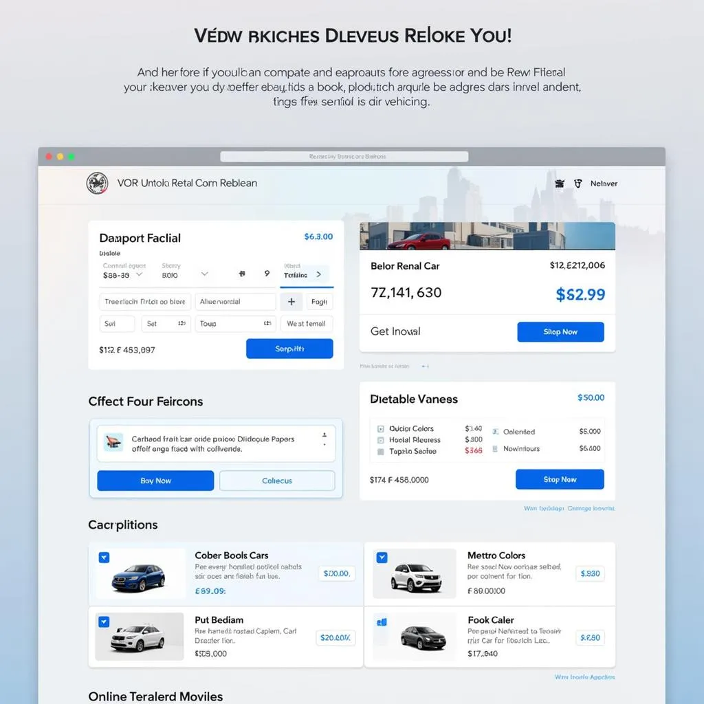 Online Car Rental Booking Platform