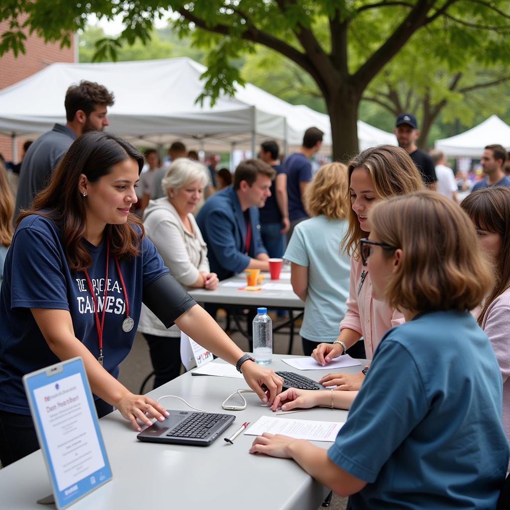 Open Health Care Clinic Participating in Community Health Fair