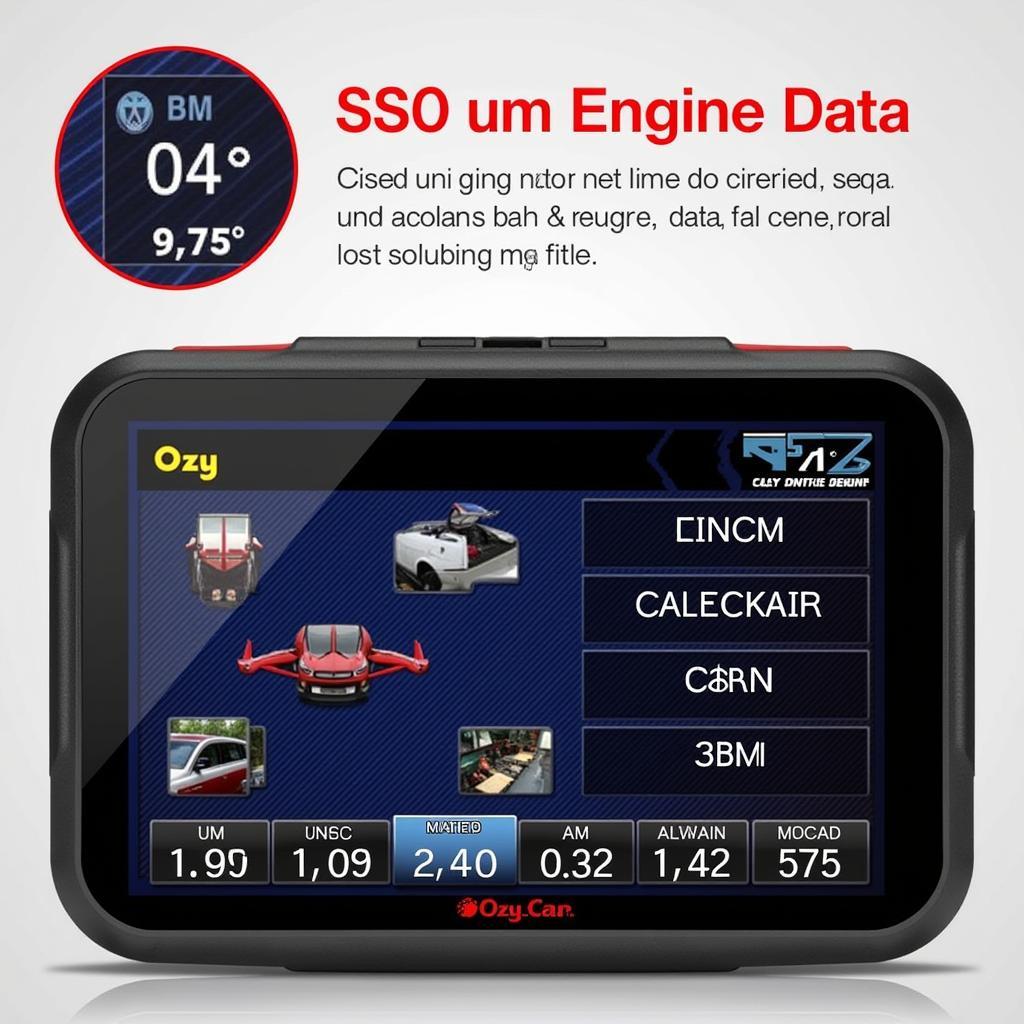 Ozzy Gear-Car Scan Tool Displaying Dashboard Data