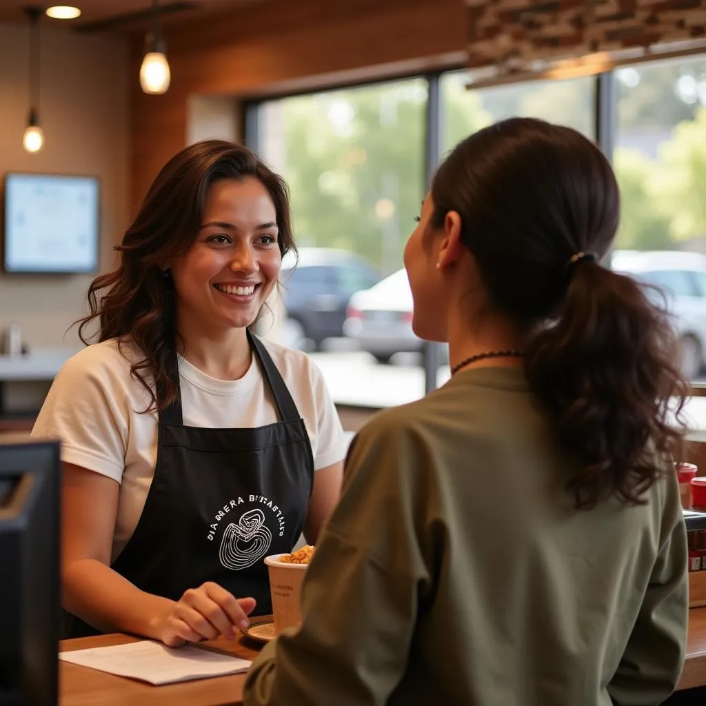 Panera Customer Service Representative smiling