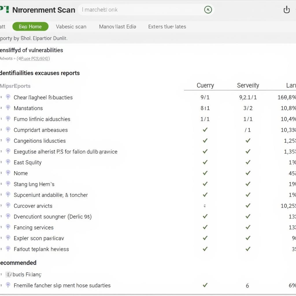 PCI Internal Scan Report Example