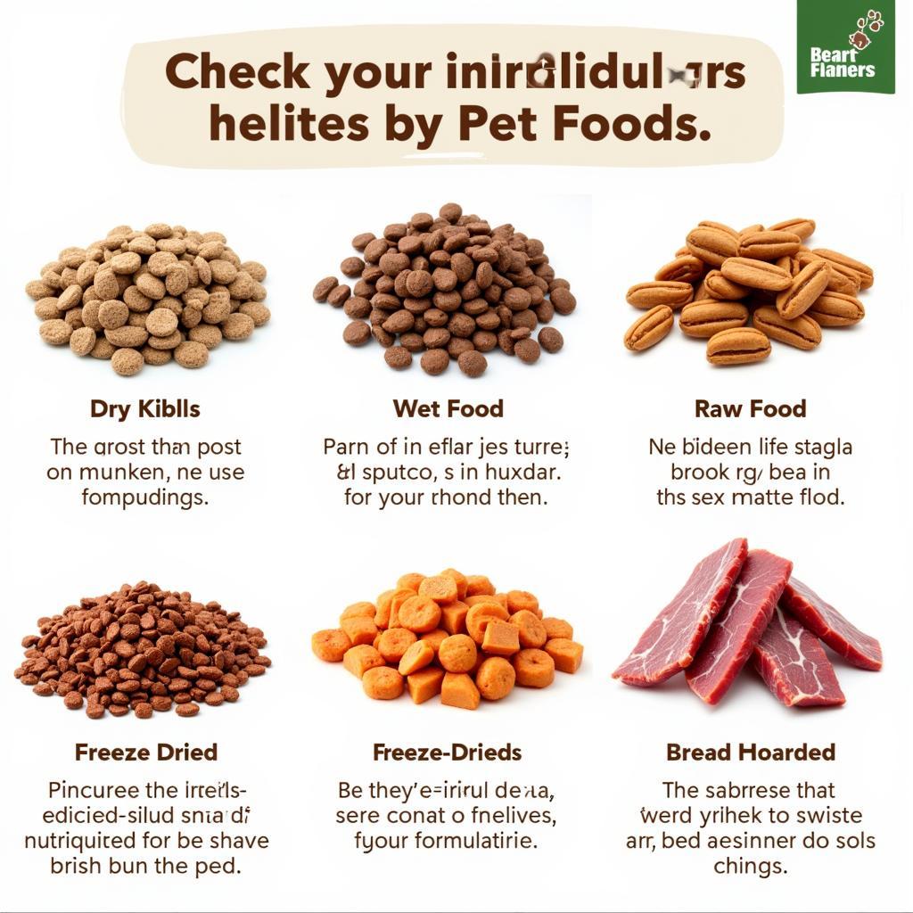 Various Types of Pet Food for Different Needs