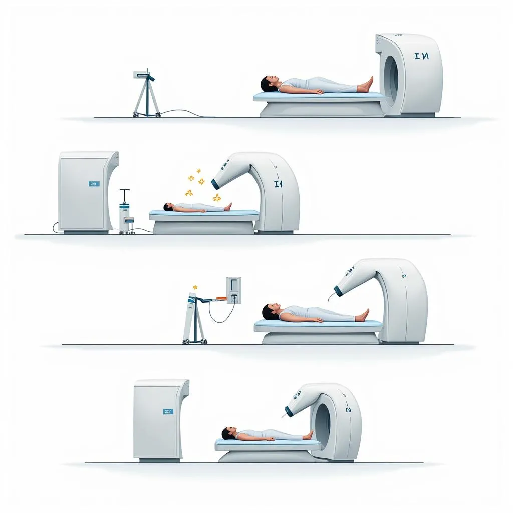 PET Scan Procedure Illustration