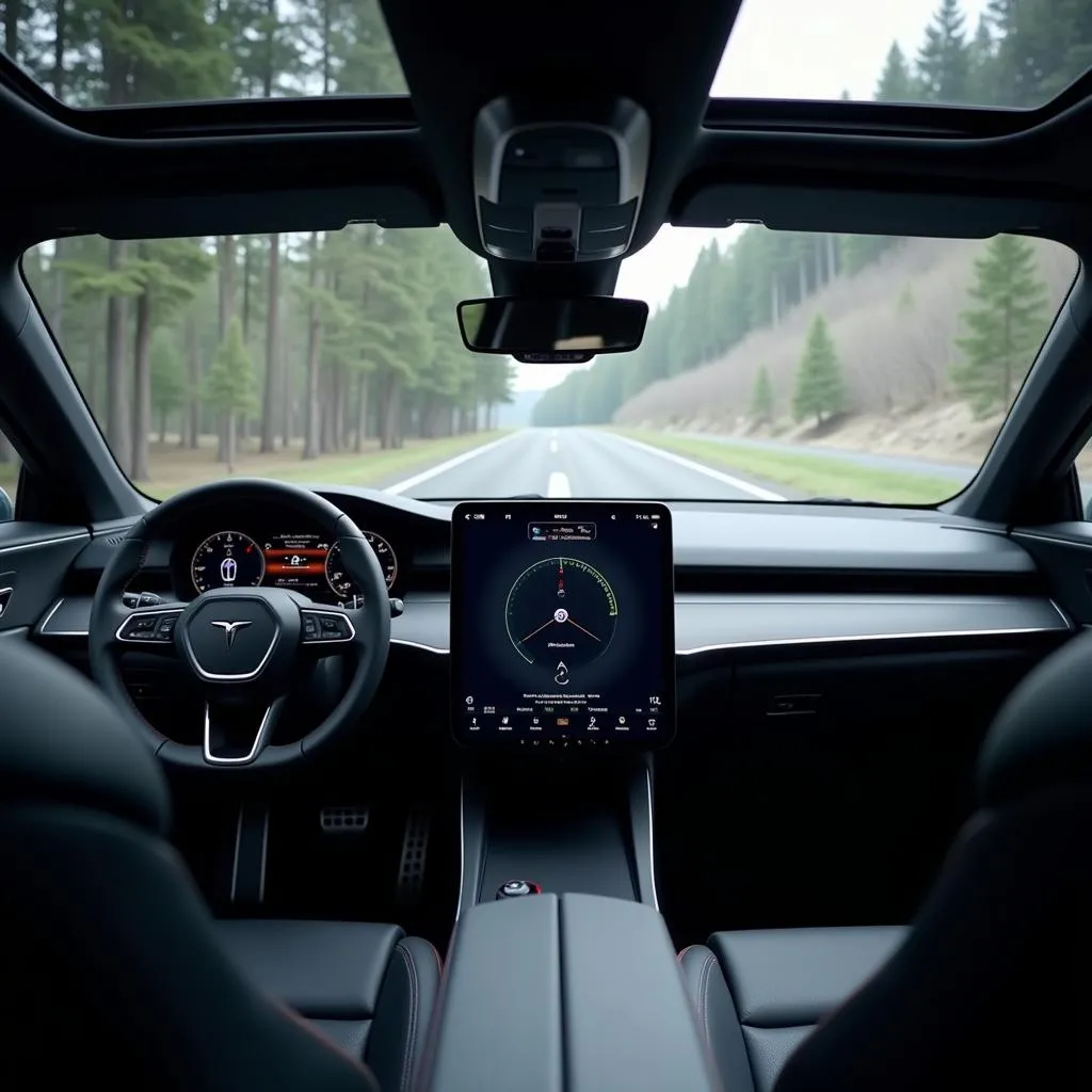 Polestar Car Interior: Focus on the Dashboard and Infotainment System