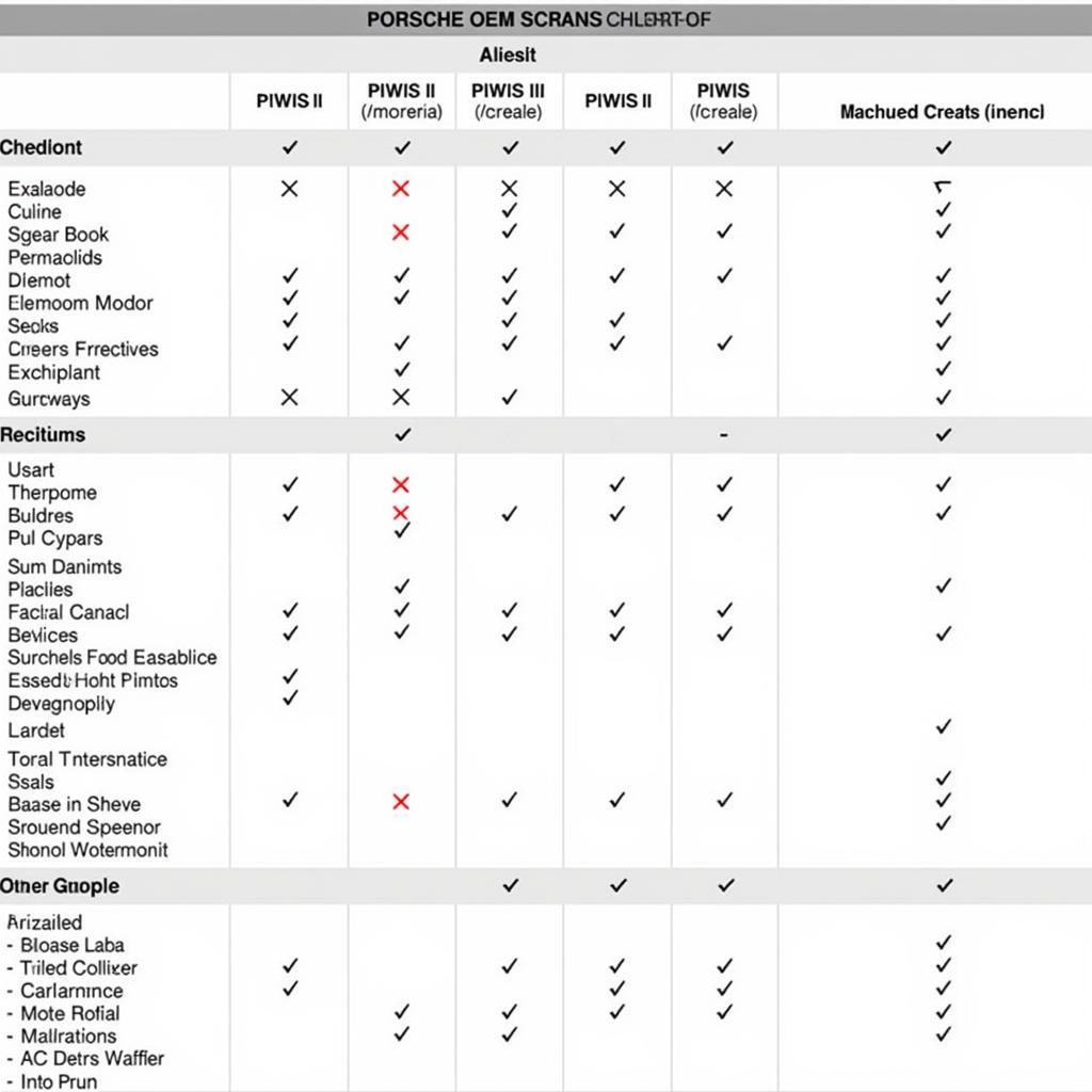 Porsche Scan Tool Options