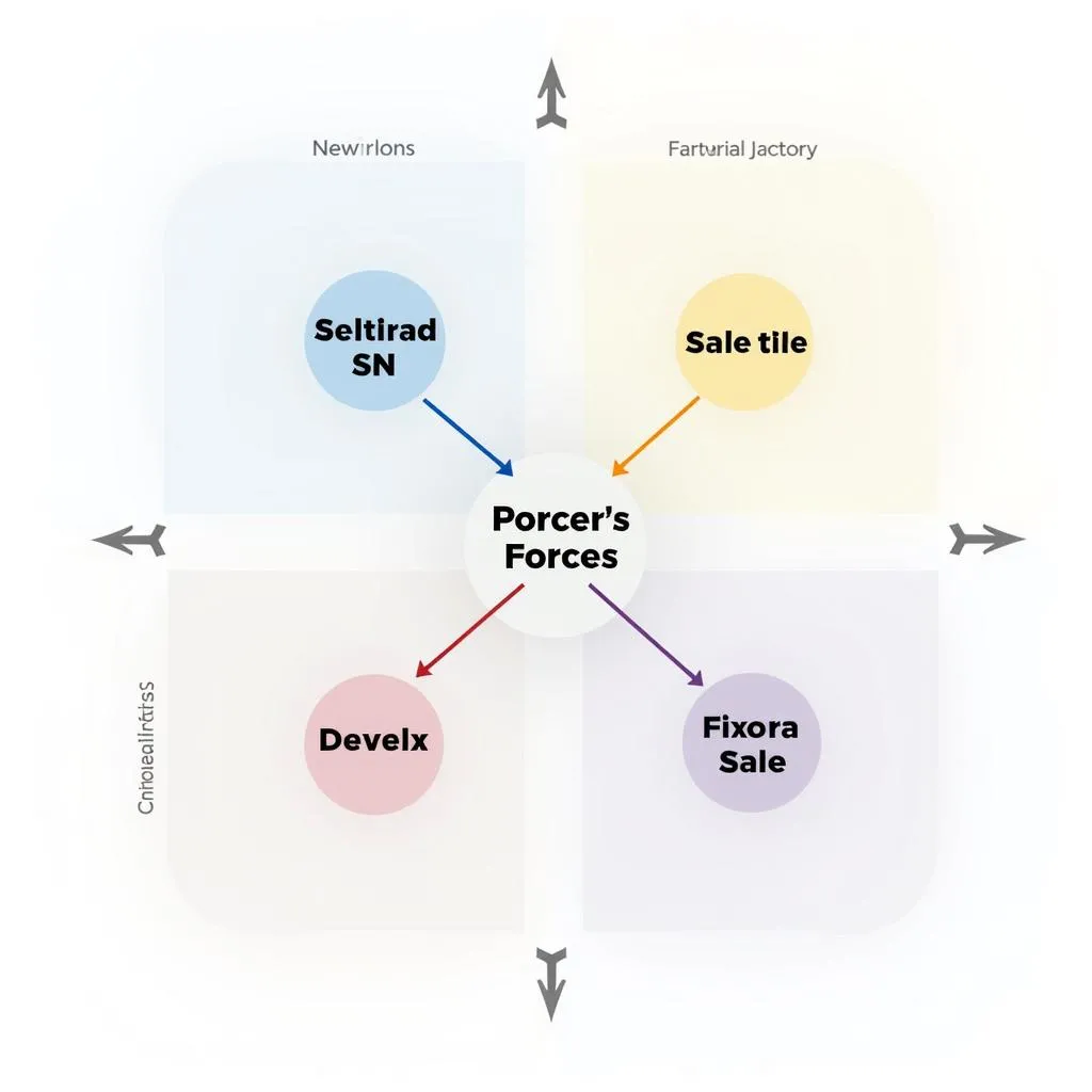 Porter's Five Forces model diagram