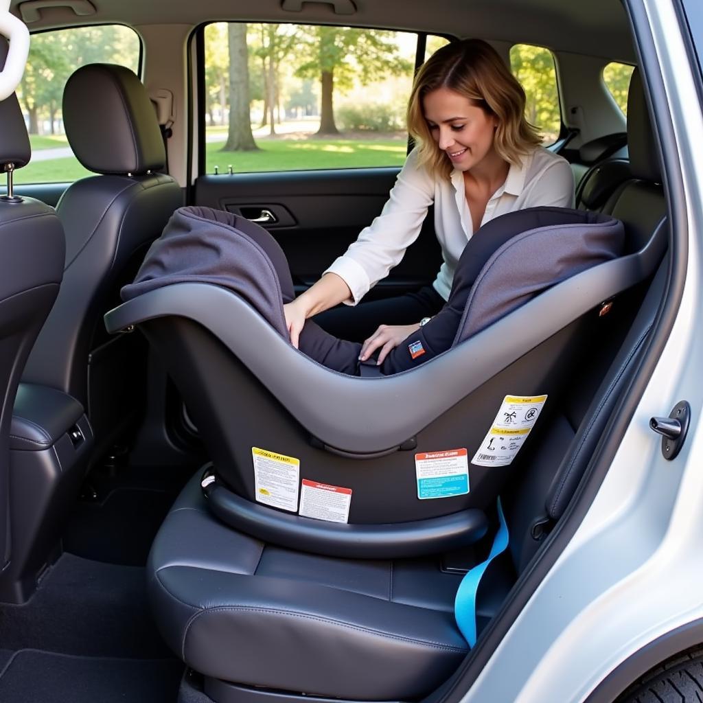 Pram car seat safety tips