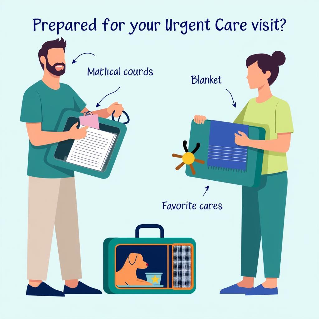 Preparing for a pet urgent care visit