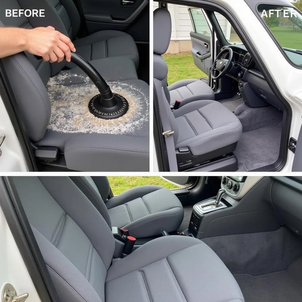 Professional Steam Cleaning Car Interior