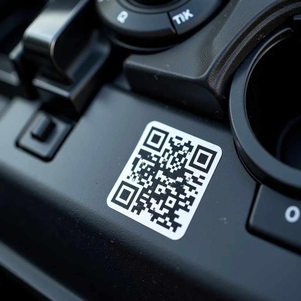 QR Code on a Car Part