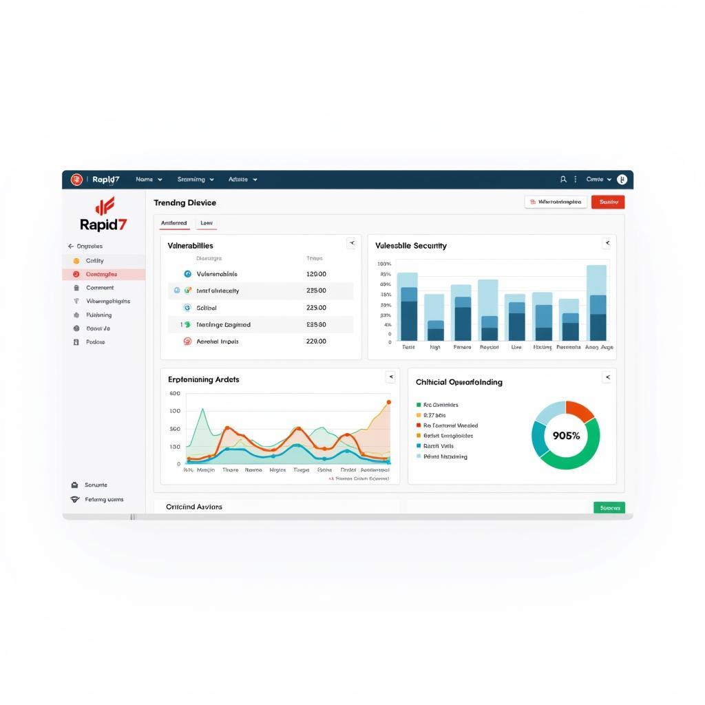 Rapid7 Scanning Tool Dashboard Displaying Vulnerability Information