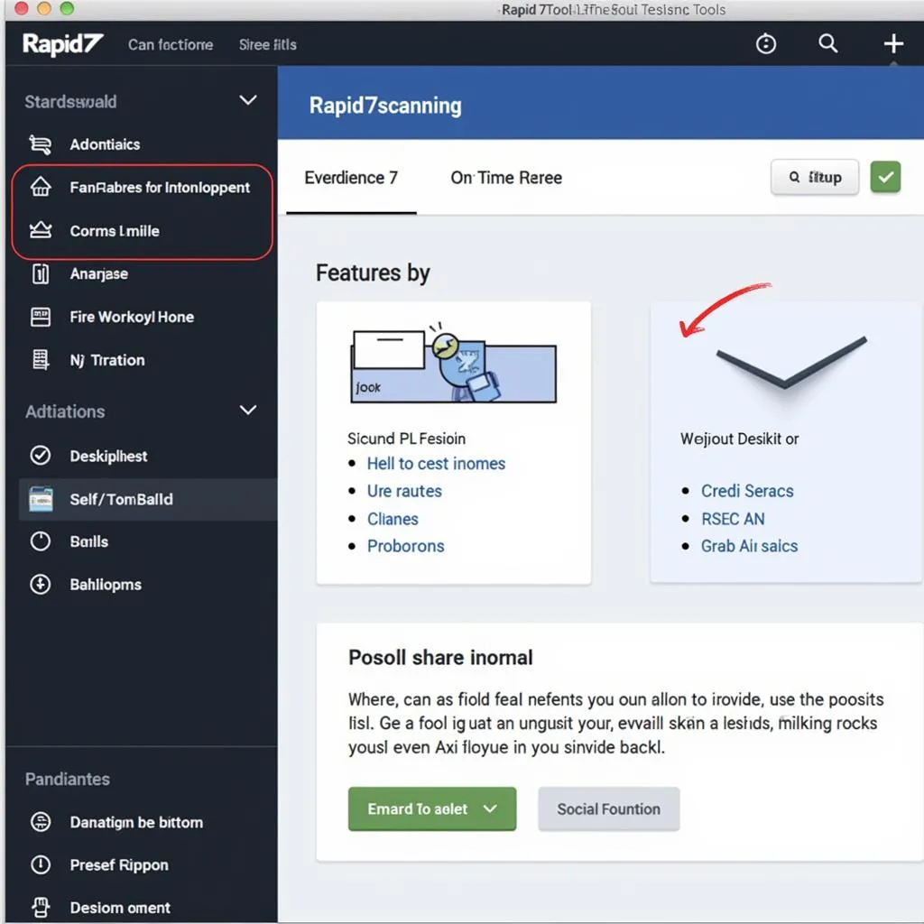 Rapid7 scanning tool screenshot