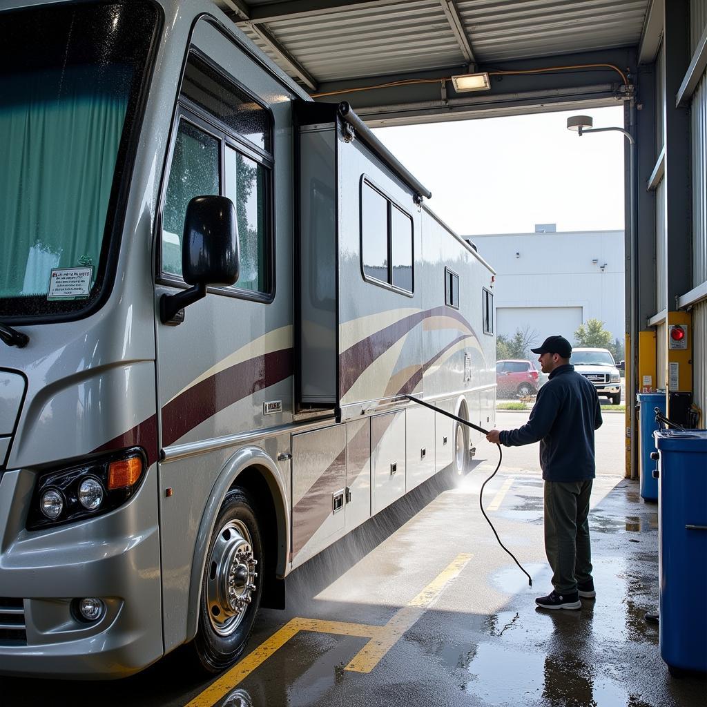 RV Exterior Cleaning at a Car Wash Near Me