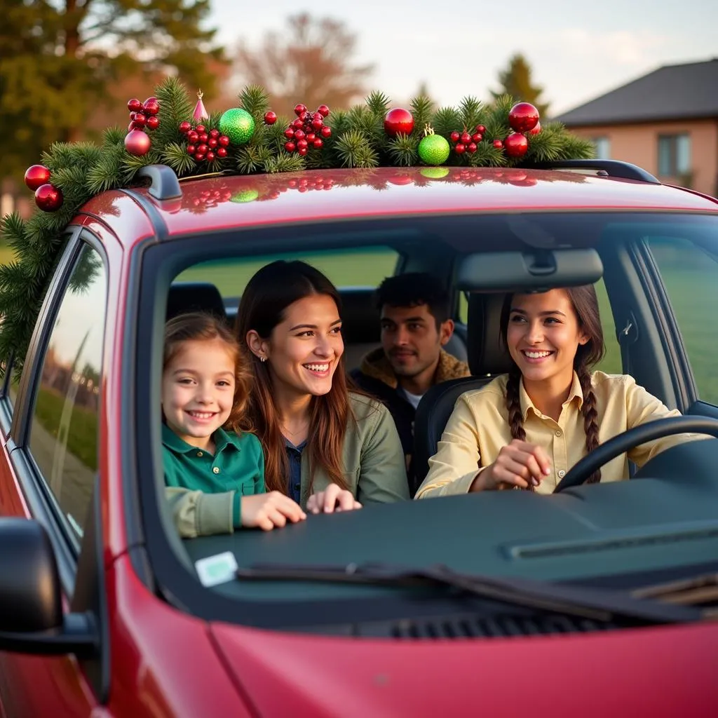 Family Driving Safely During the Holiday Season