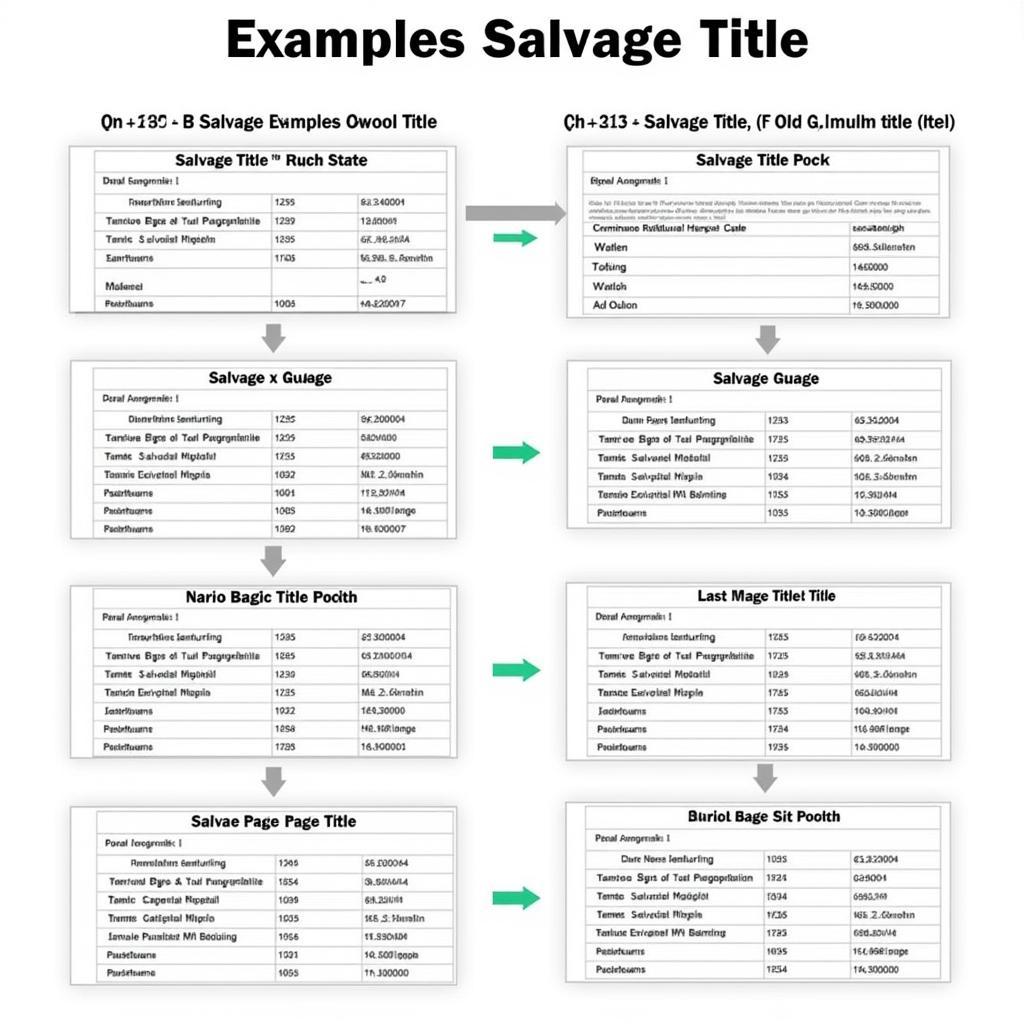 Examples of Salvage Titles