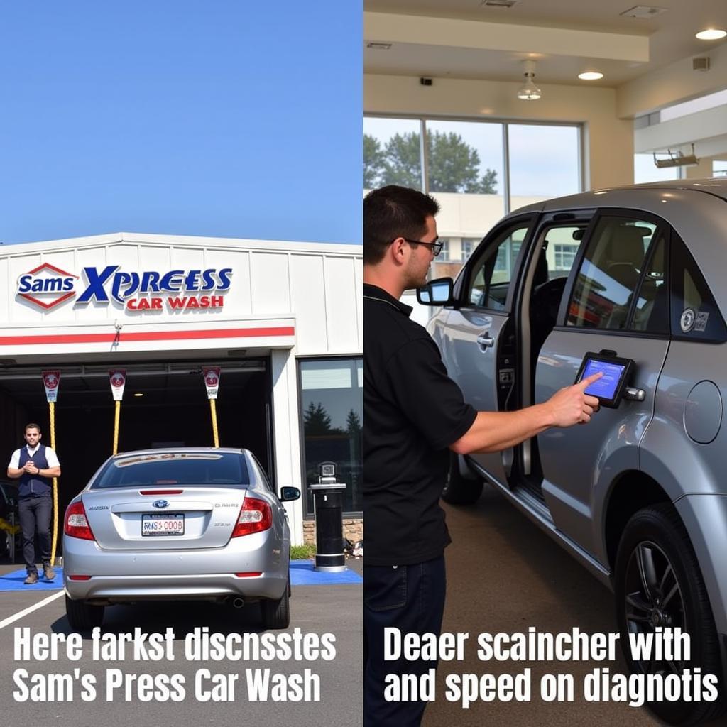 Sams Xpress Car Wash Efficiency Compared to Dealer Scanners