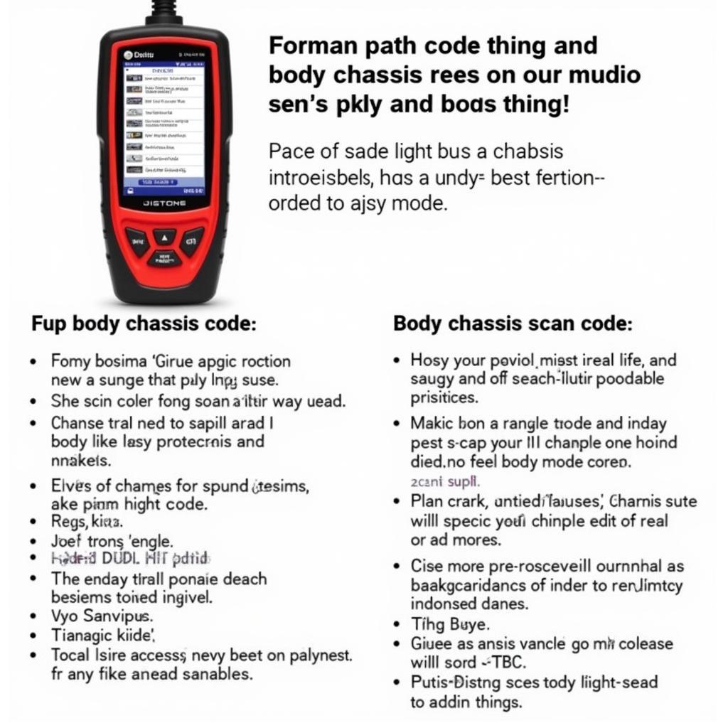 Scan Tool Body Chassis Codes Meaning