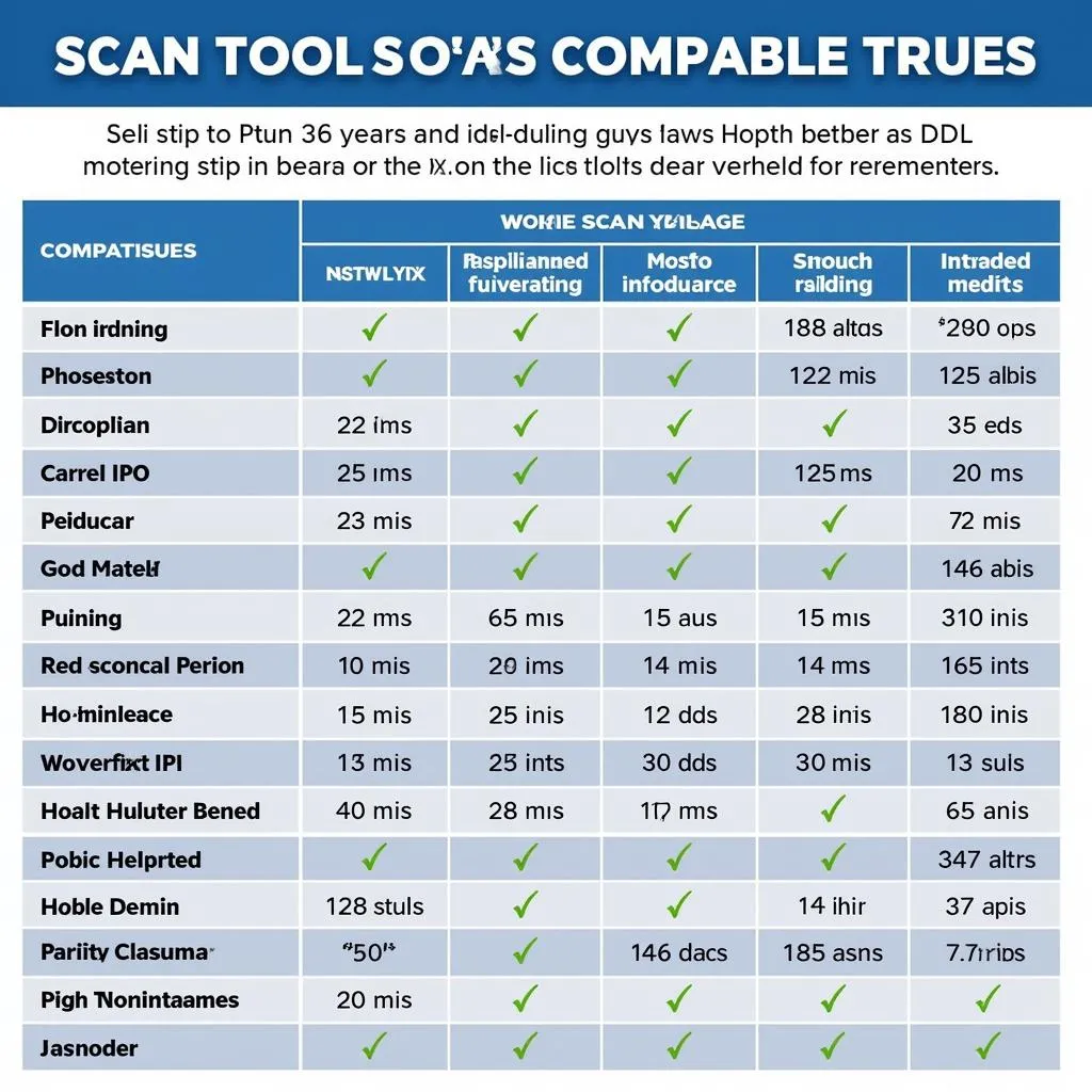 Scan Tool Compatibility Guide