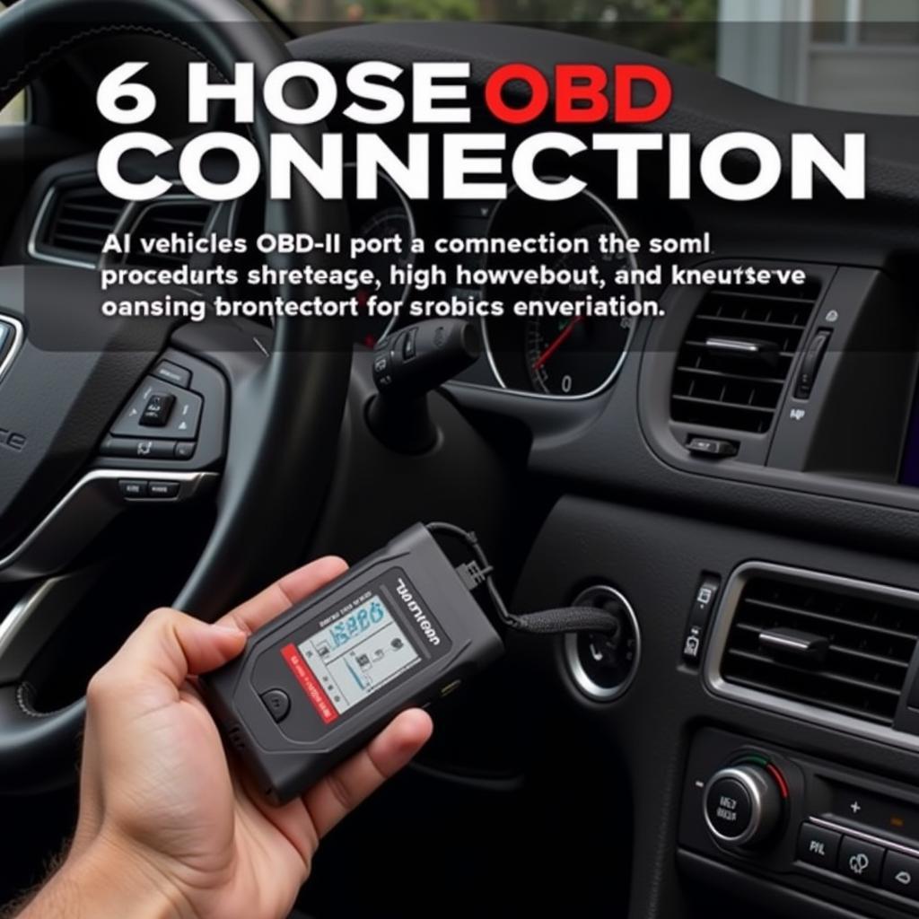 Scan Tool Connected to OBD-II Port