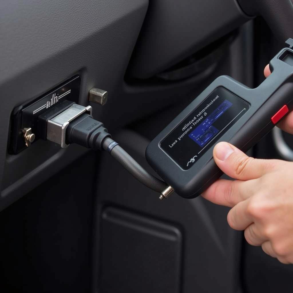 Connecting a scan tool to a vehicle