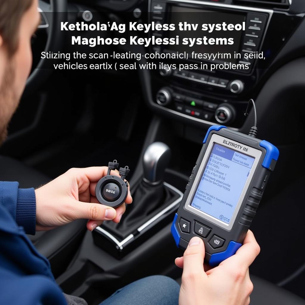 Diagnosing a Keyless Entry System with a Scan Tool