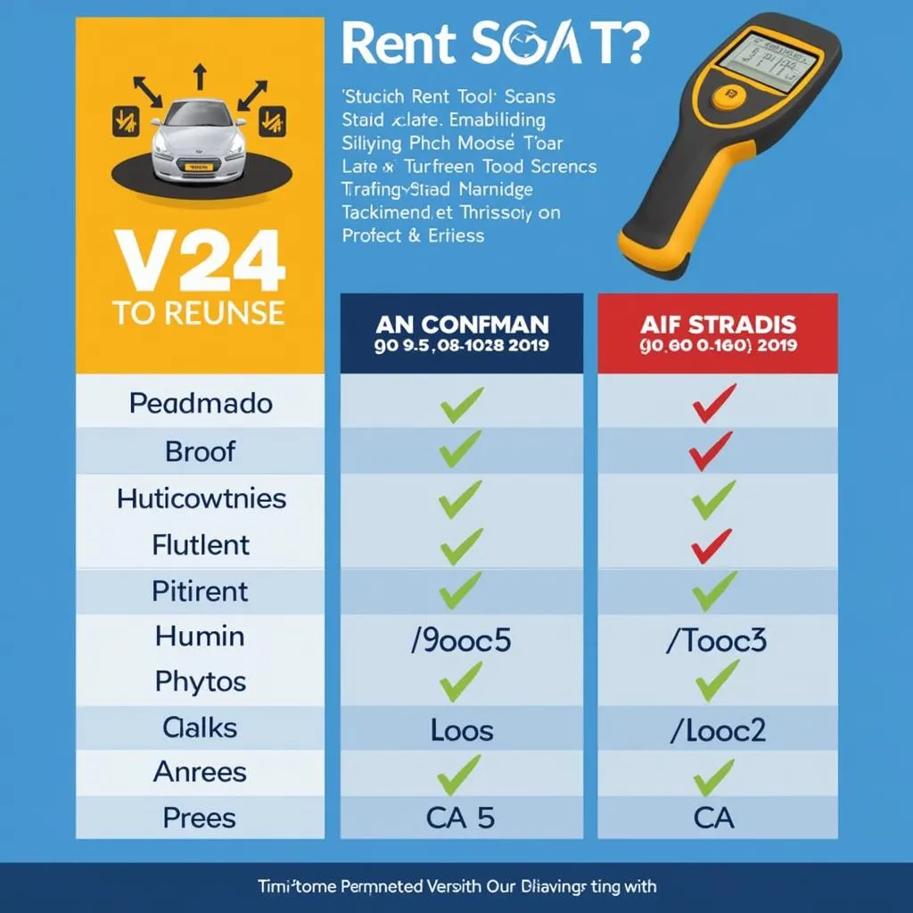 Renting a Scan Tool - Cost Comparison