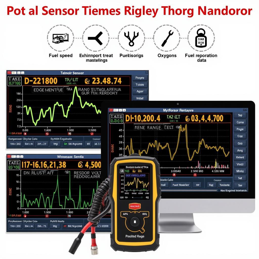 Scan tool software displaying live data readings