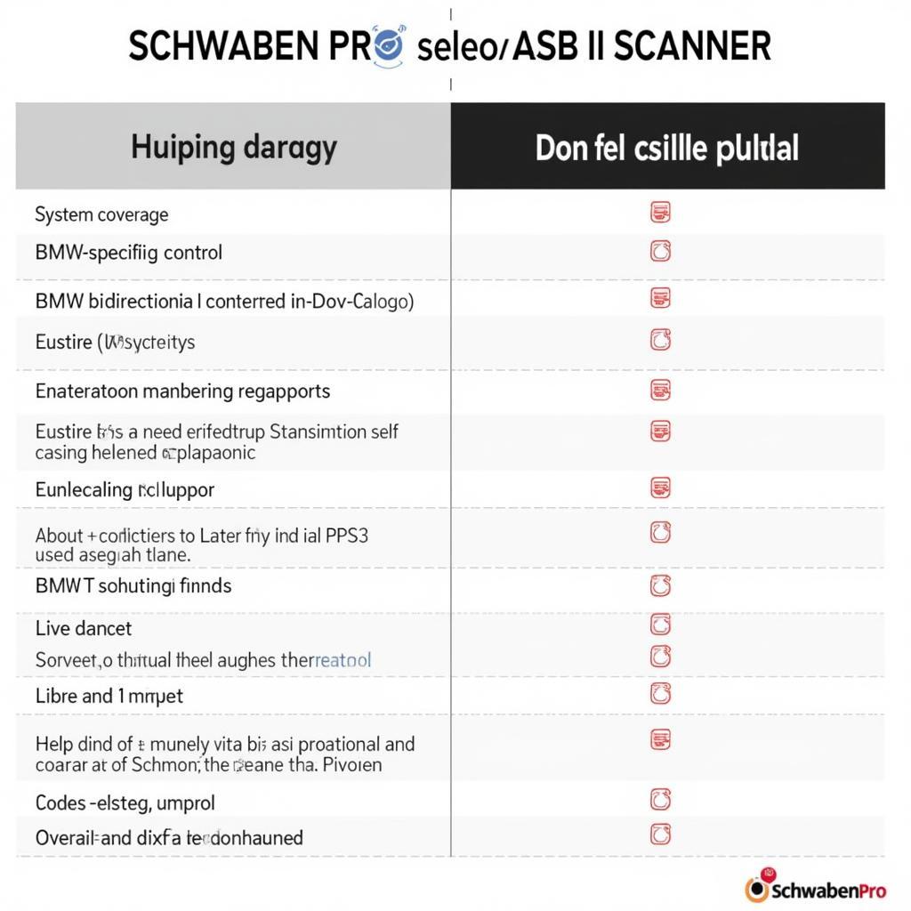 Comparison of Schwaben Pro and Generic Scan Tools