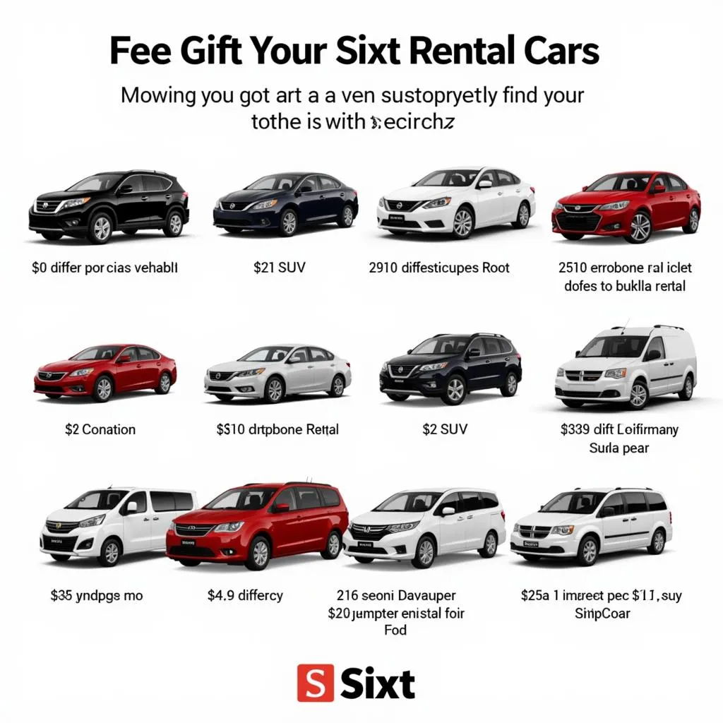 Sixt car rental fleet overview