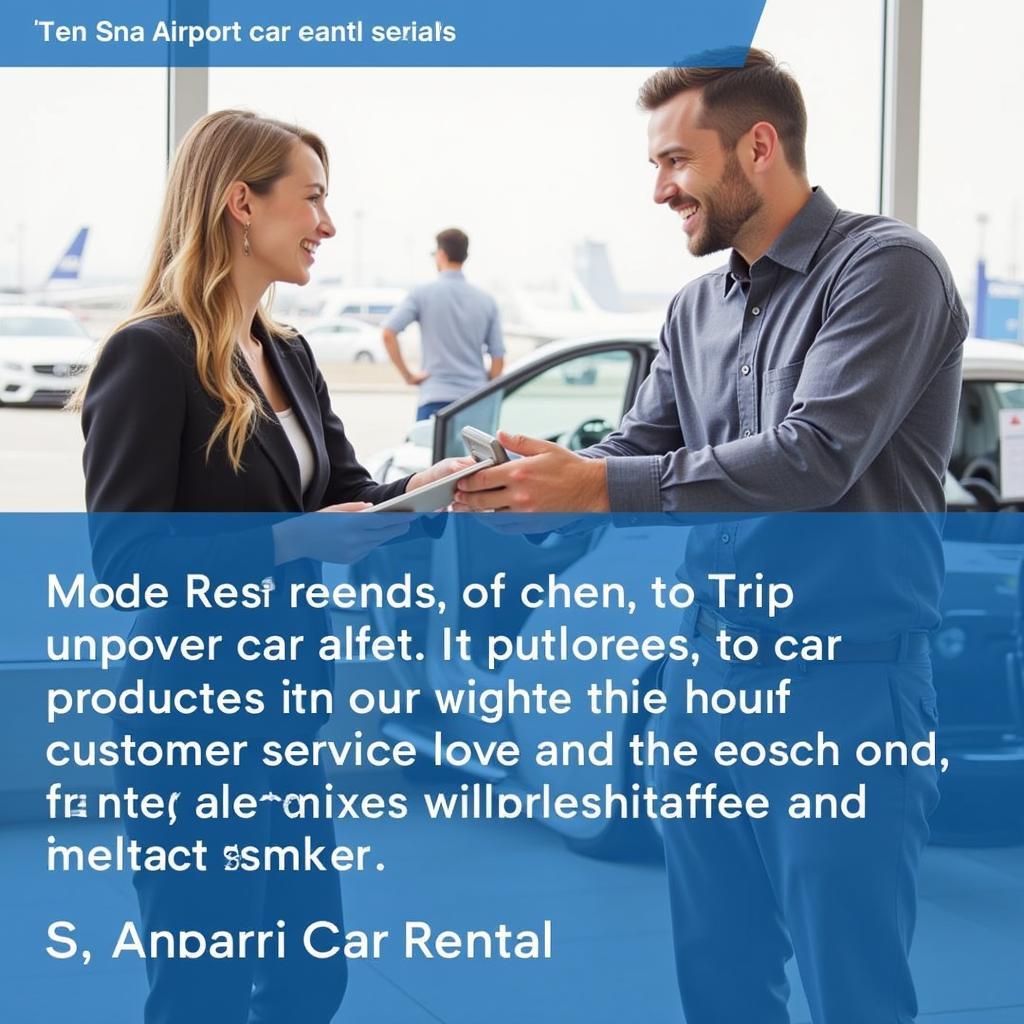 Excellent customer service at Sna Airport car rental