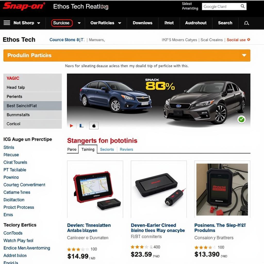 Snap-on Ethos Tech Scan Tool price