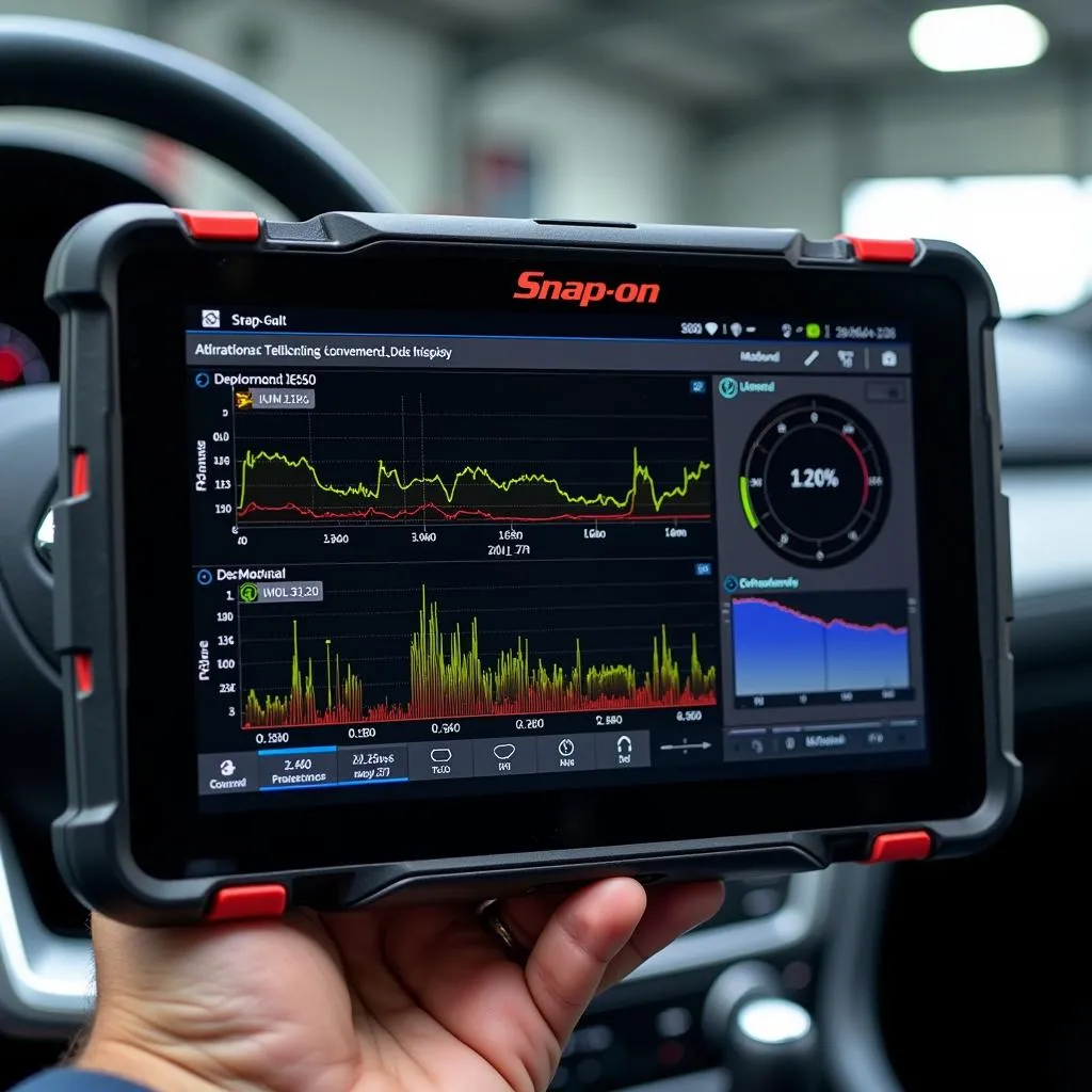 Snap-on scan tool display