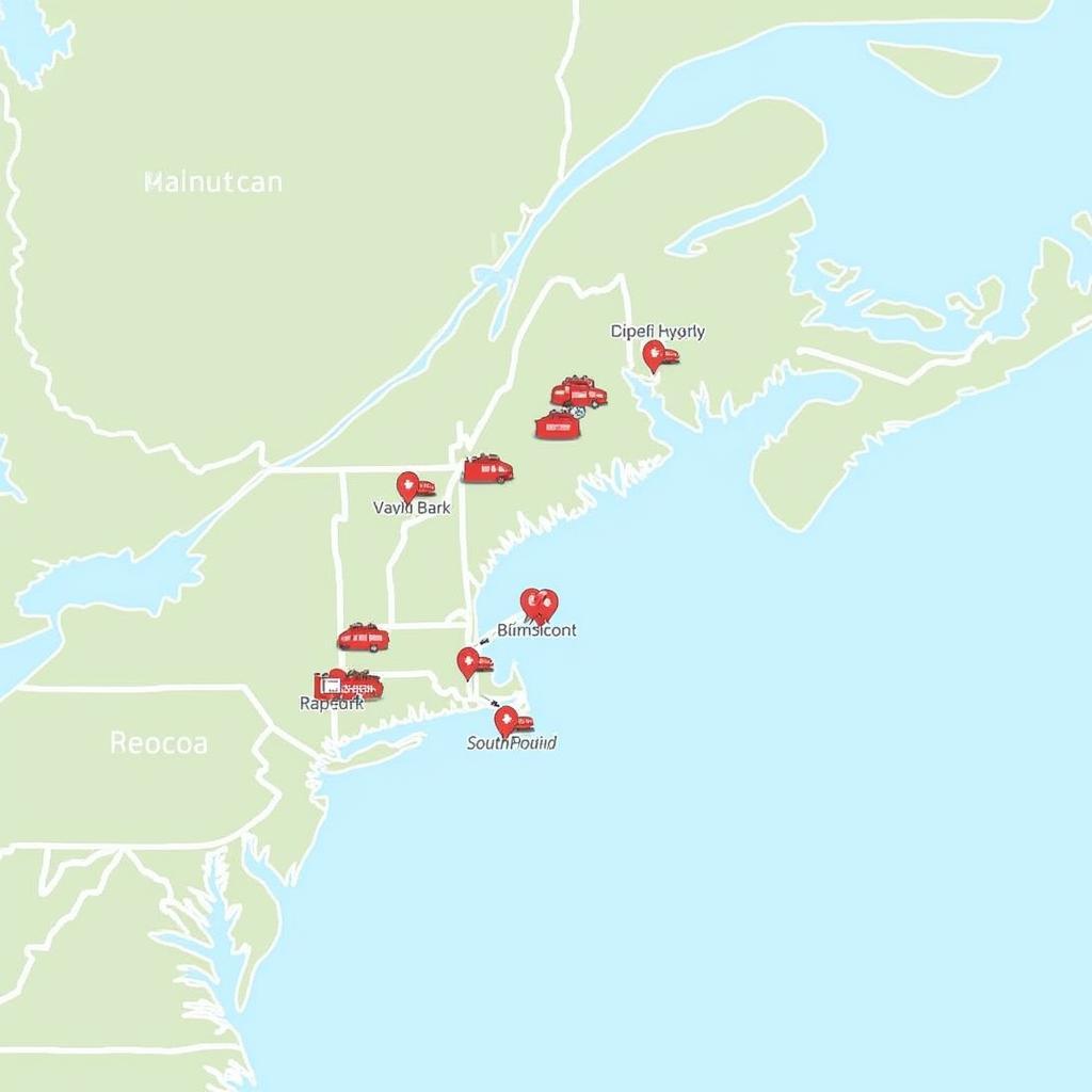 Southcoast Urgent Care Locations map