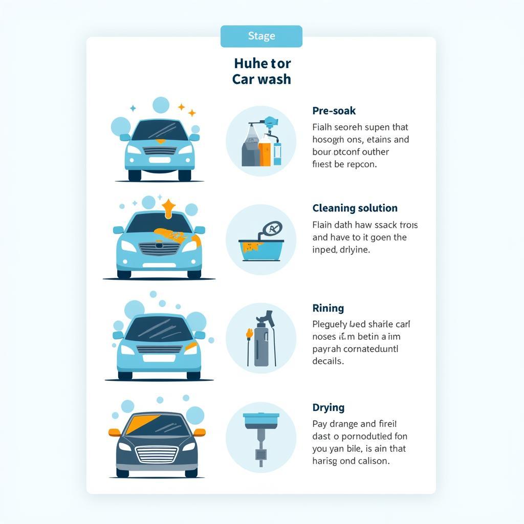 Stages of an Automated Car Wash Process