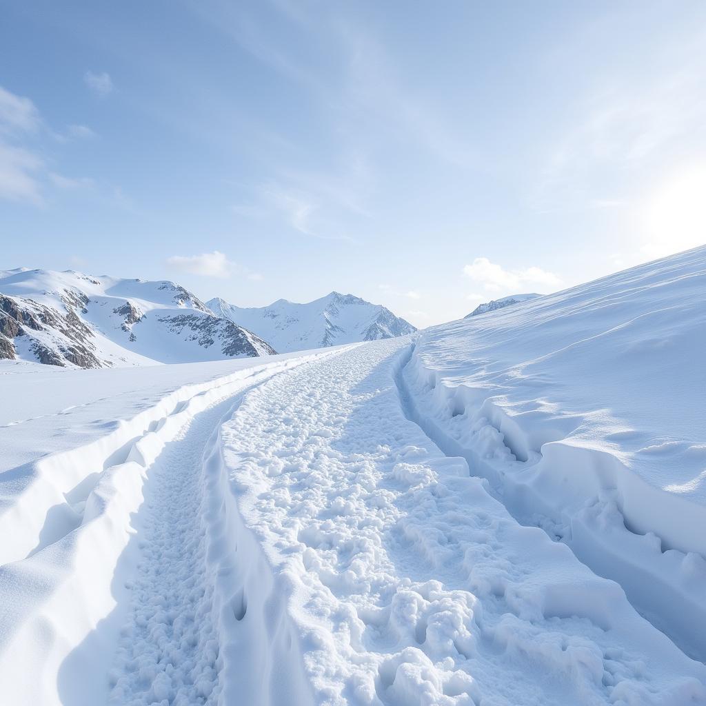 Sud de l'Autel Snowy Landscape in Elden Ring