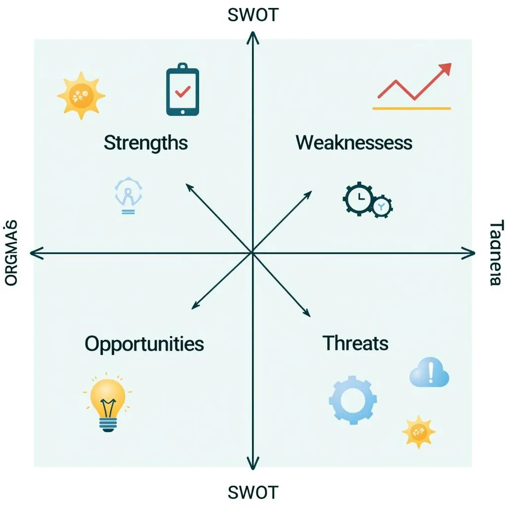 SWOT analysis diagram