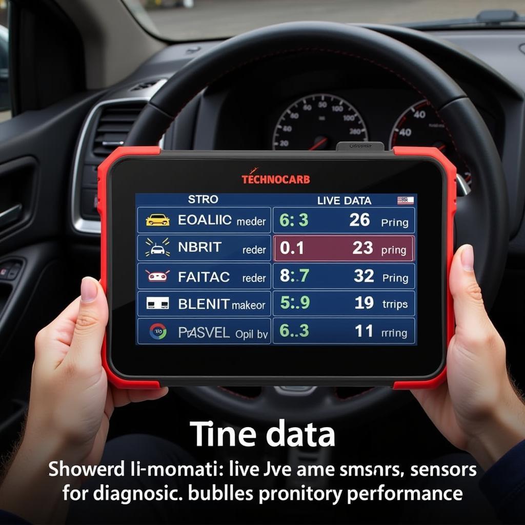 Technocarb 210 Scan Tool Live Data Analysis