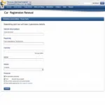 Texas Car Registration Renewal Online