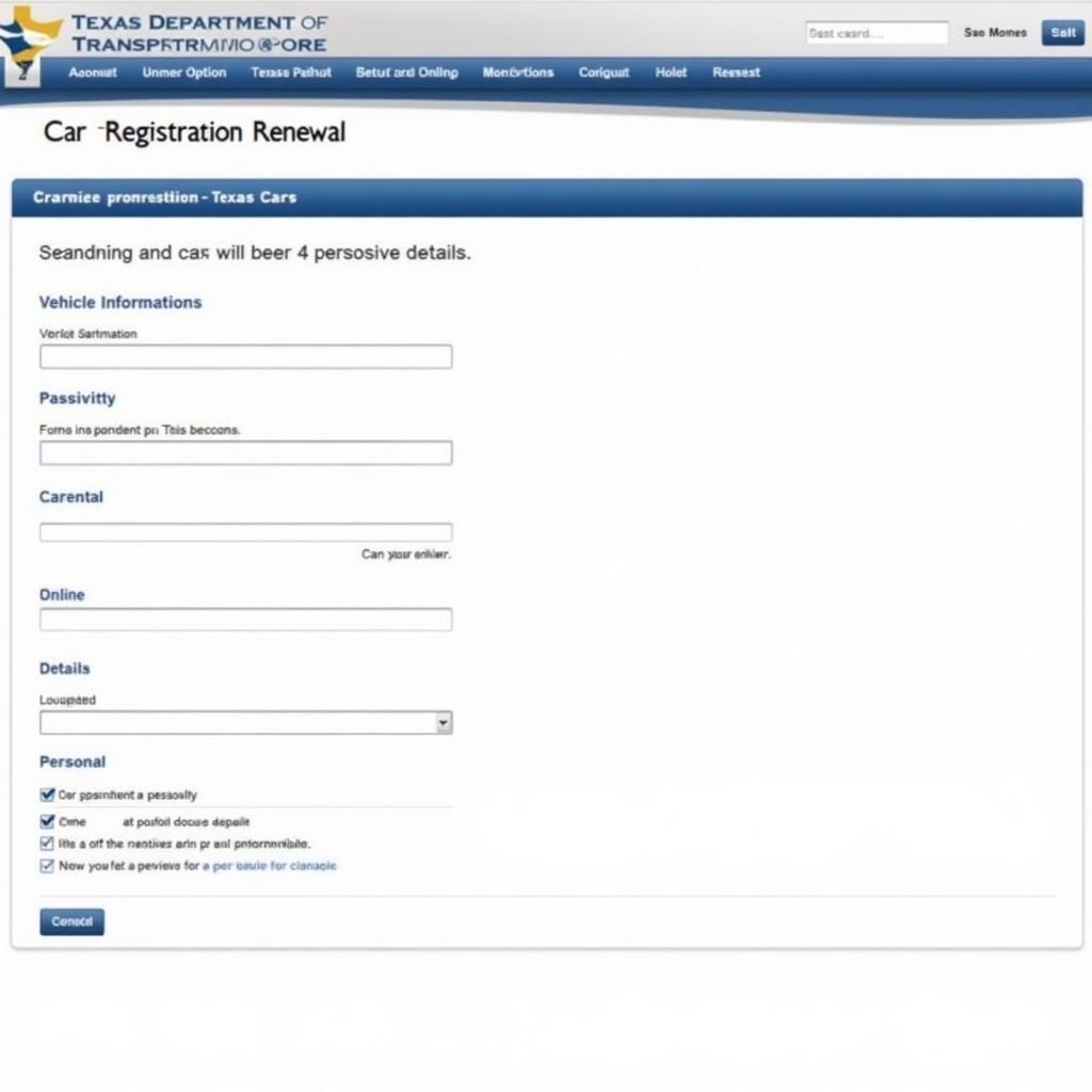 Texas Car Registration Renewal Online