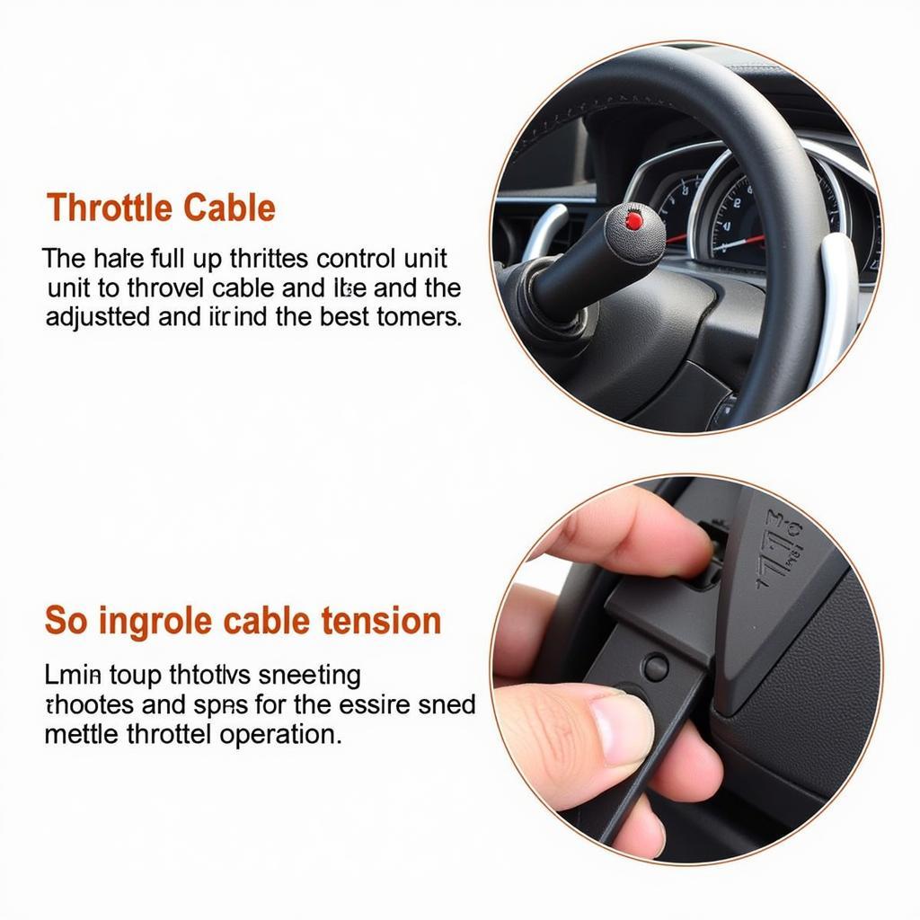 Connecting the throttle control unit to the throttle cable