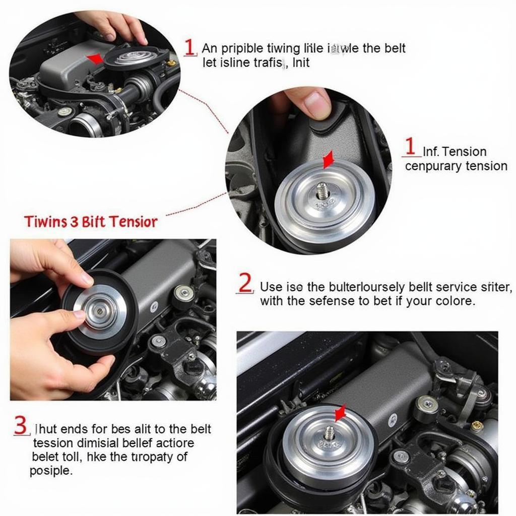 Checking timing belt tension