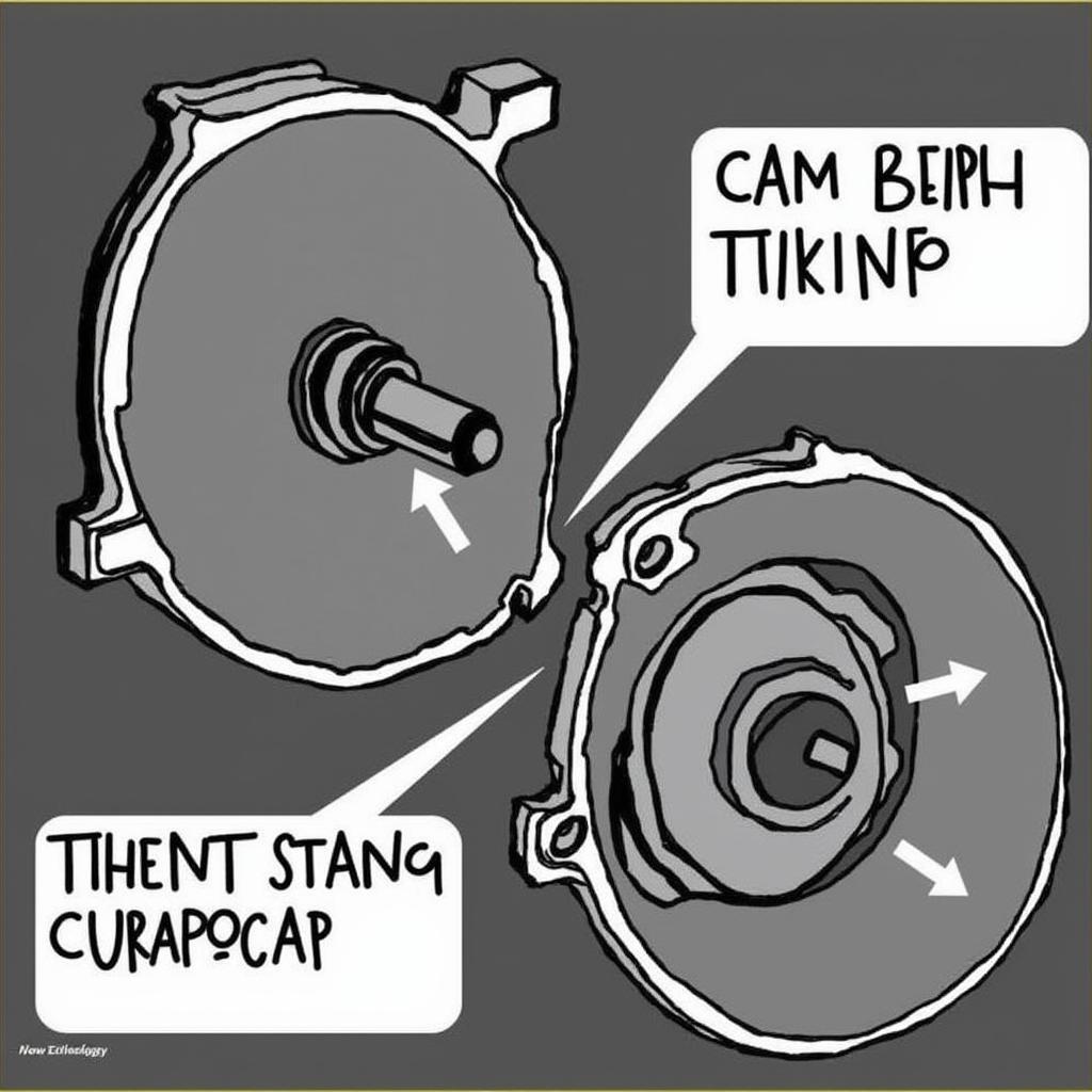 Timing marks alignment for crankshaft and camshaft