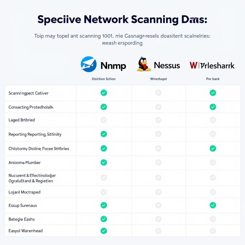 Top Network Scanning Tools Comparison Chart