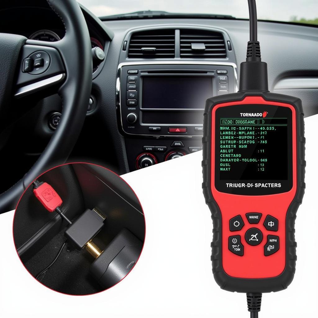 Tornado Tools OBD II Scan Tool Reading DTCs