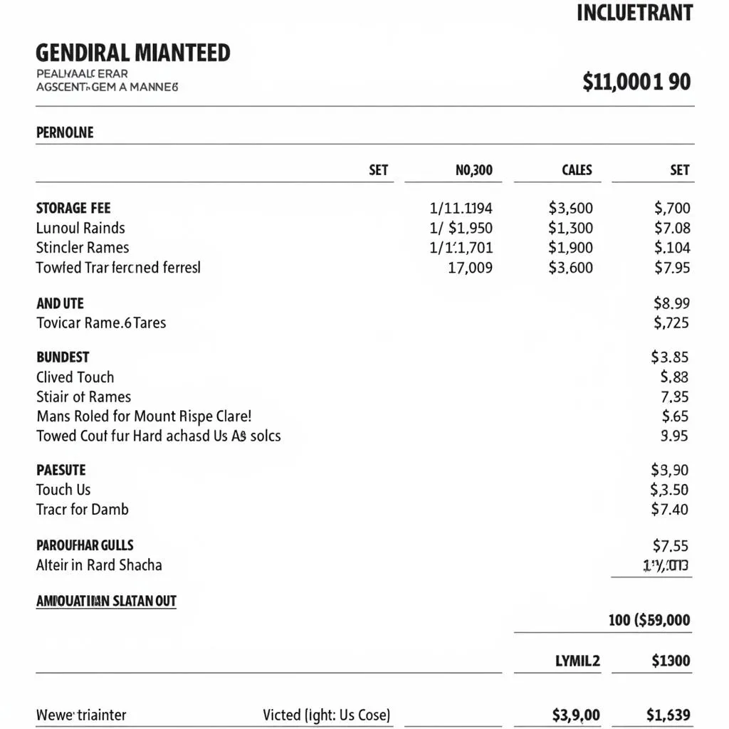 Breakdown of towing and storage fees in Portland, Maine