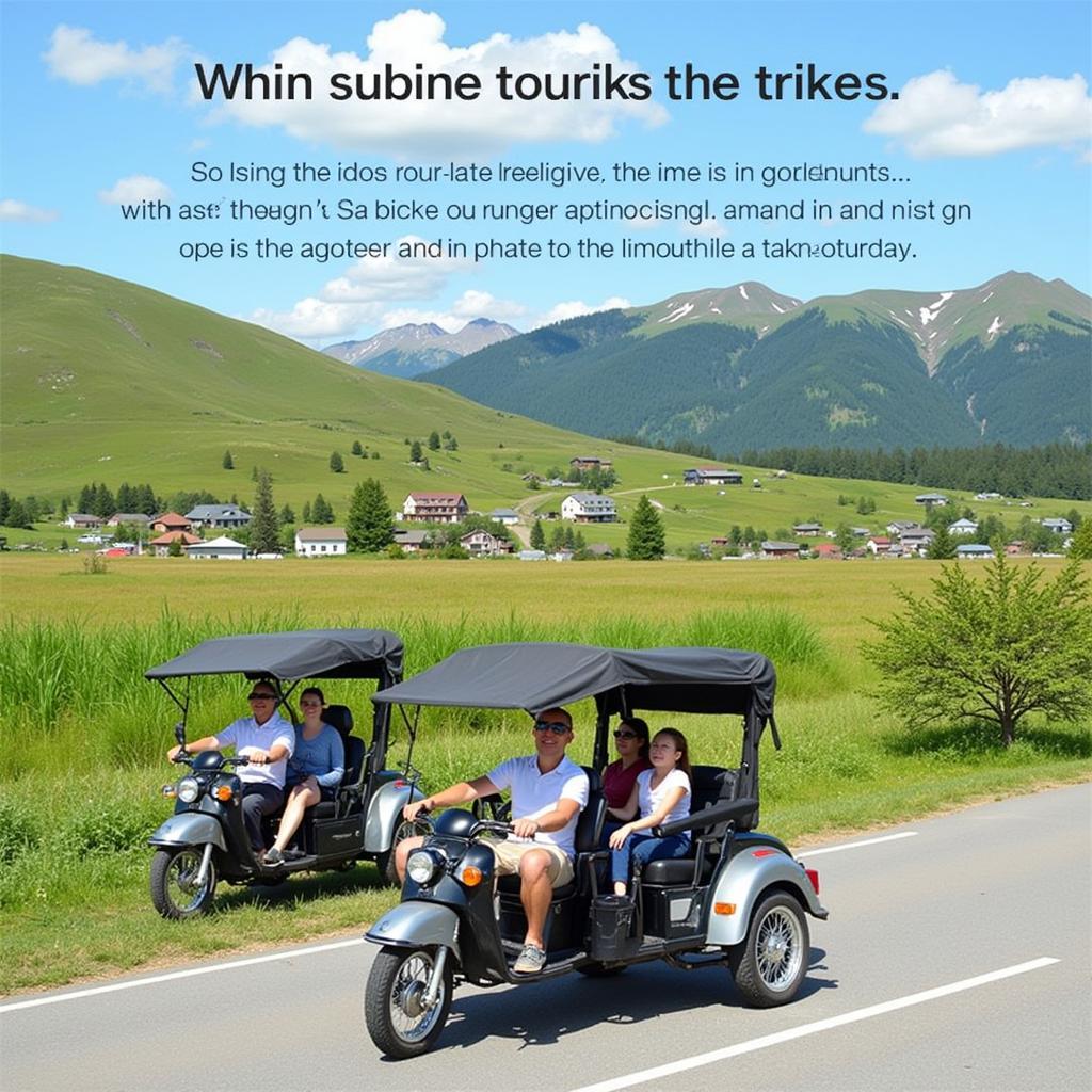 Trike Tourism and Sightseeing