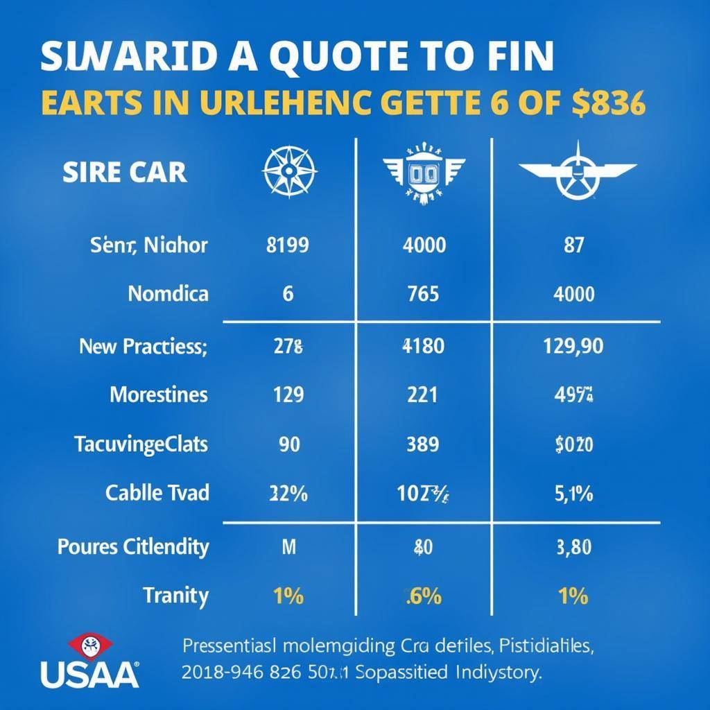 USAA car insurance quote comparison