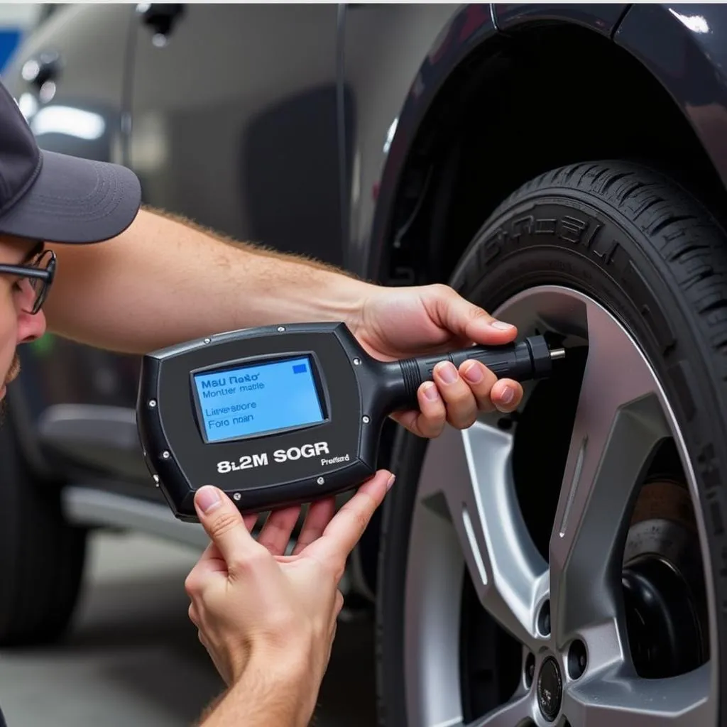 Using a TPMS Programmer to Service a Vehicle