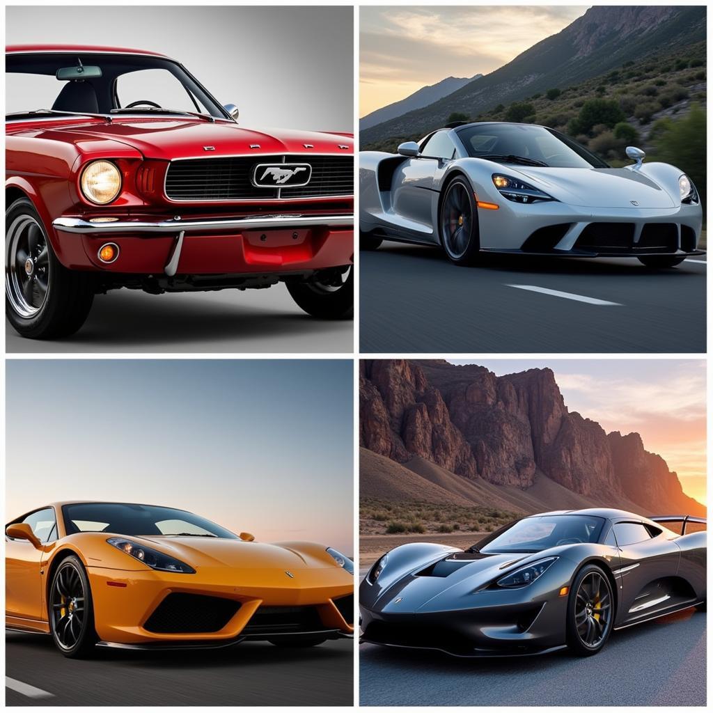 Variety of Car Wallpaper Styles - Classic, Sports, Muscle, Supercars